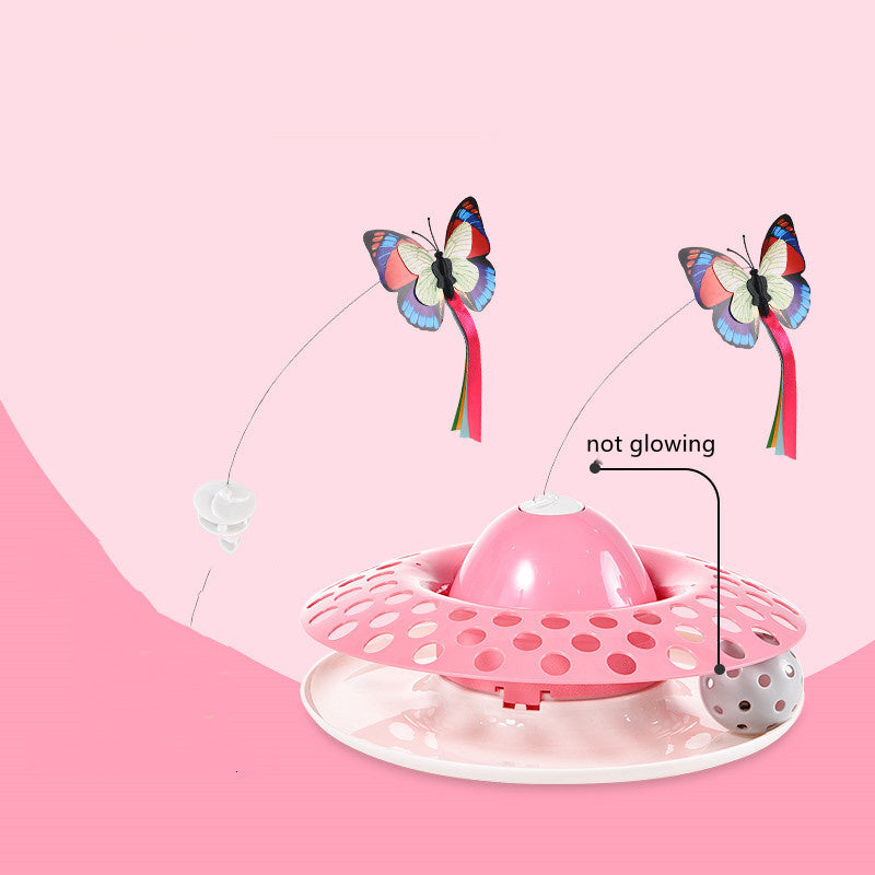 Automatic Electric Rotating Butterfly & Ball Toy
