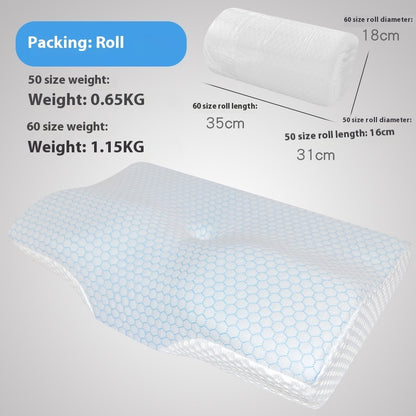 Memory Pillow Butterfly Cervical Support Slow Rebound