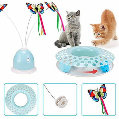 Automatic Electric Rotating Butterfly & Ball Toy