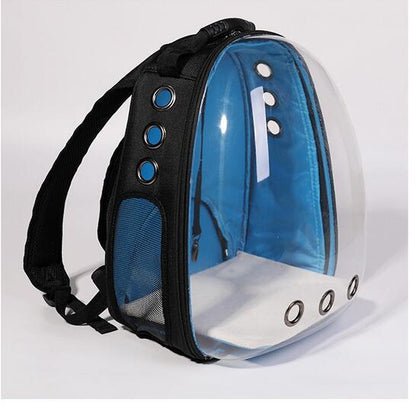Cat Backpack Carrier Bubble Bag, Transparent Space Capsule Pet Carrier Dog Hiking Backpack, Small Dog Backpack Carrier for Cats Puppies Airline Approved Travel Carrier Outdoor Use Black