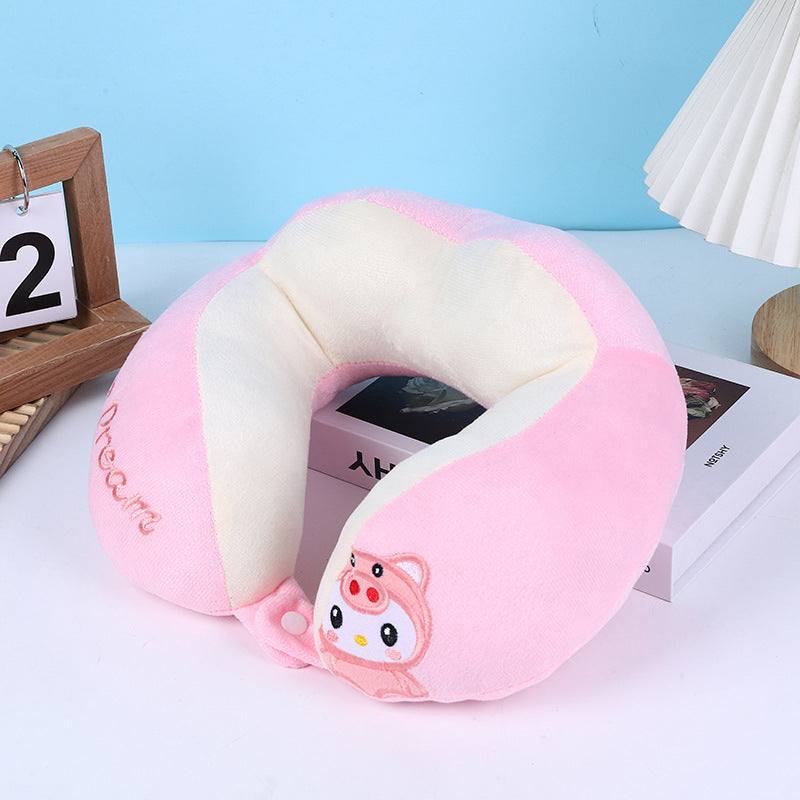 Cartoon U-shaped Nap Car Pillow