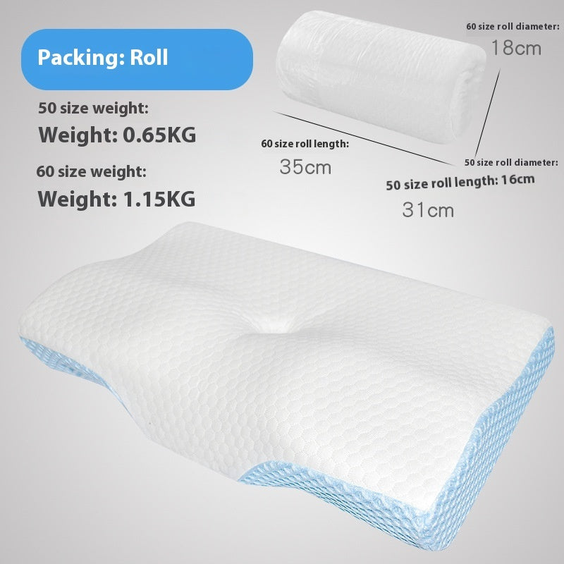 Memory Pillow Butterfly Cervical Support Slow Rebound